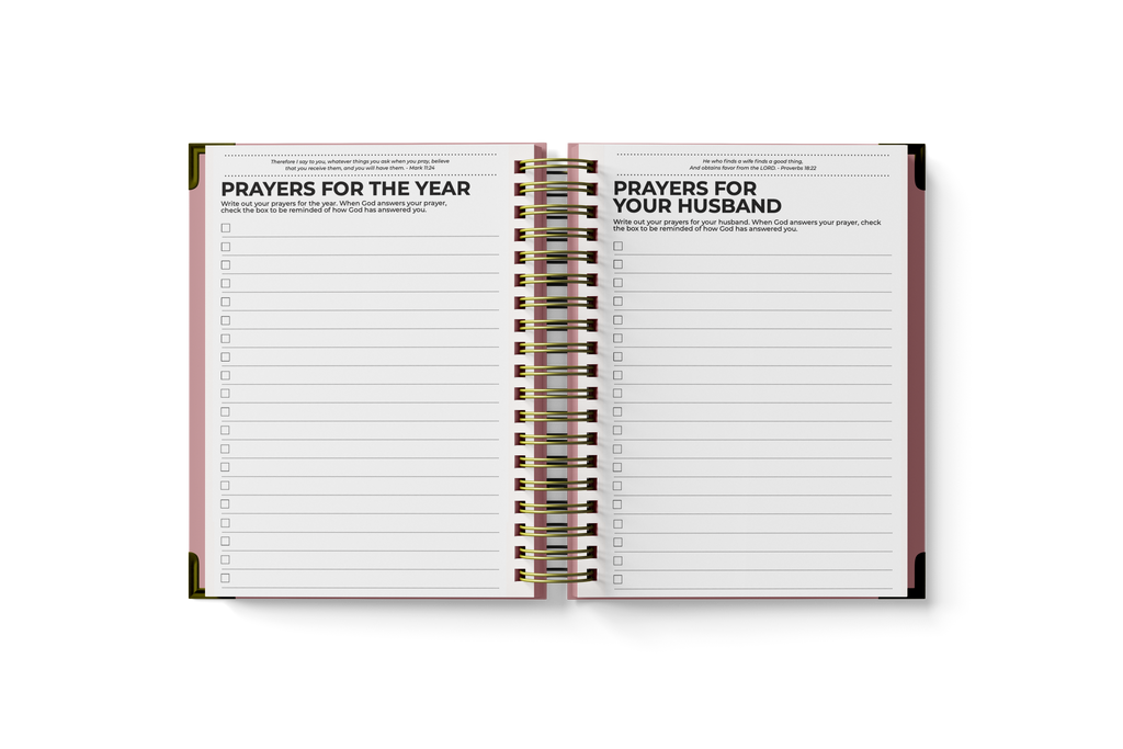 Prayer Planner