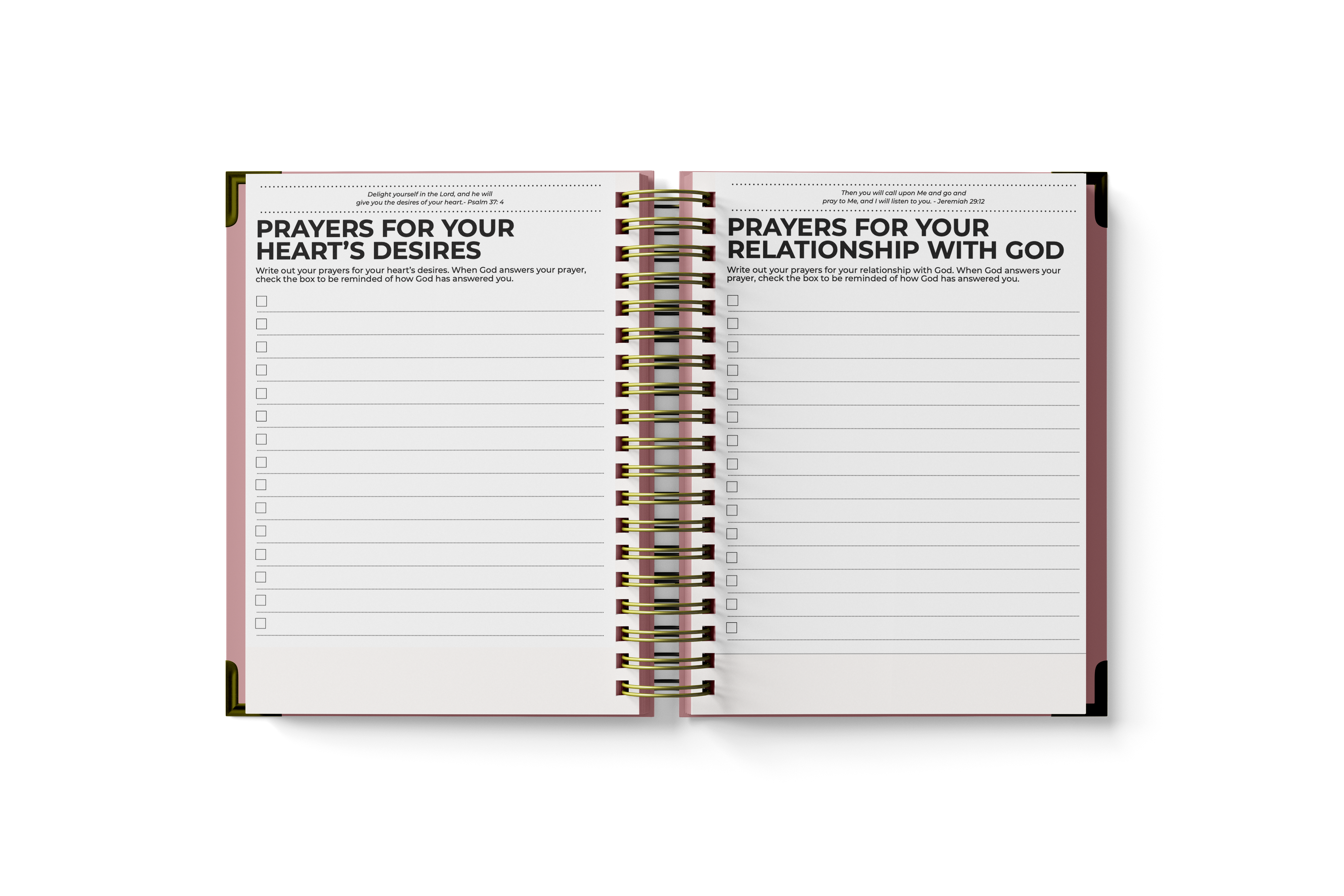 Prayer Planner