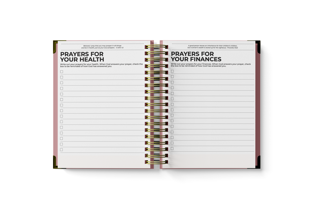 Prayer Planner