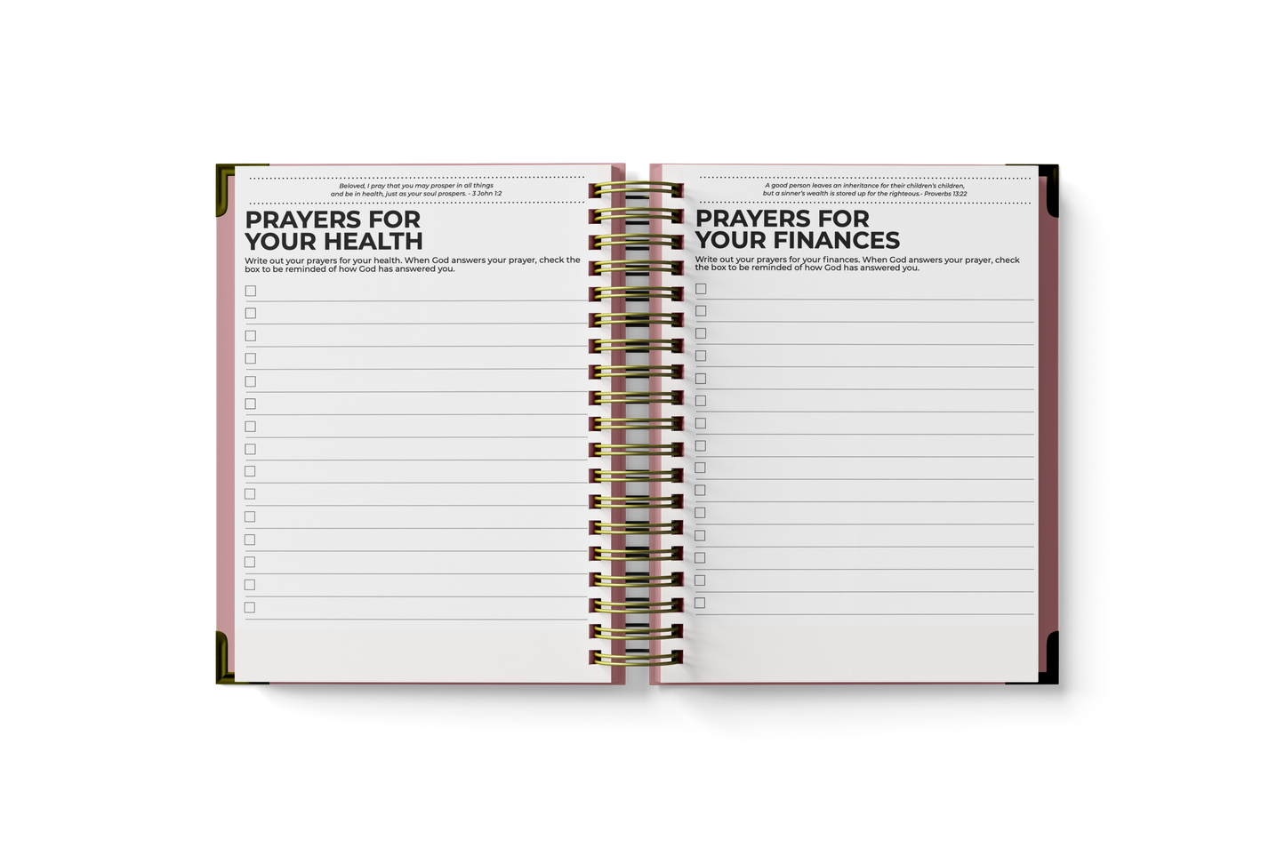 Prayer Planner