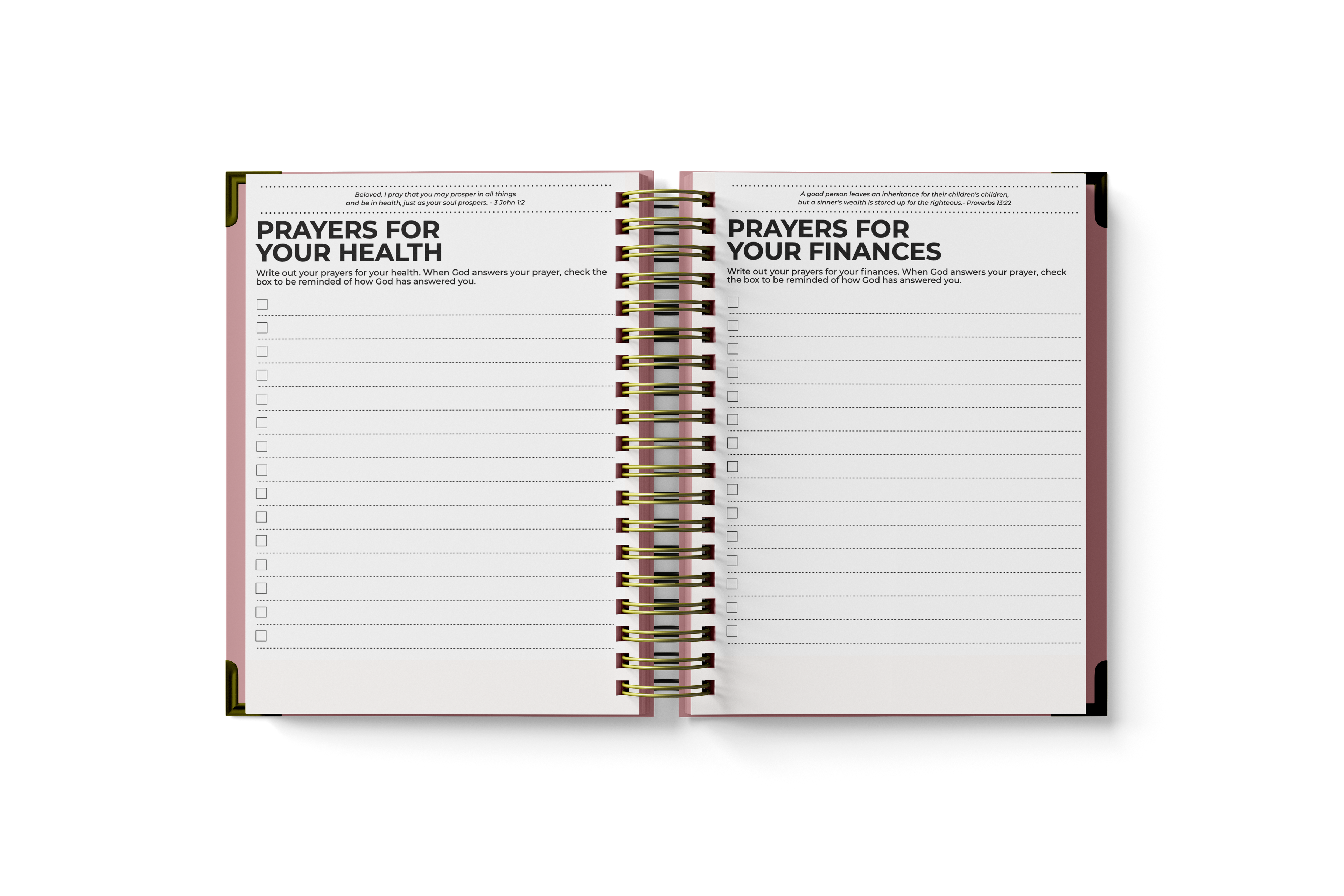 Prayer Planner