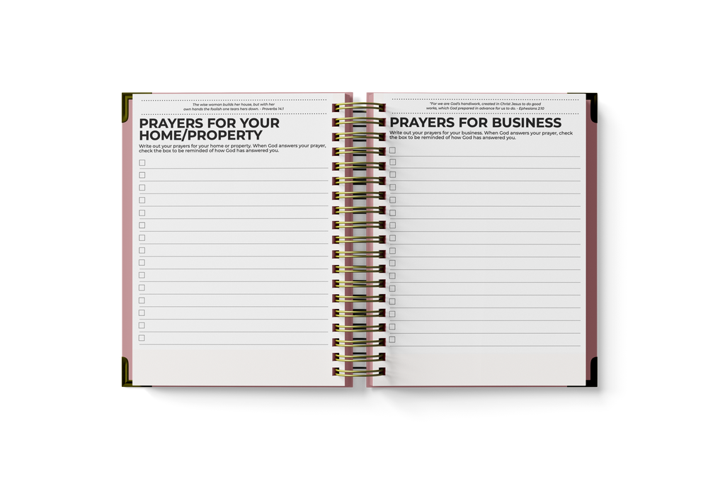 Prayer Planner