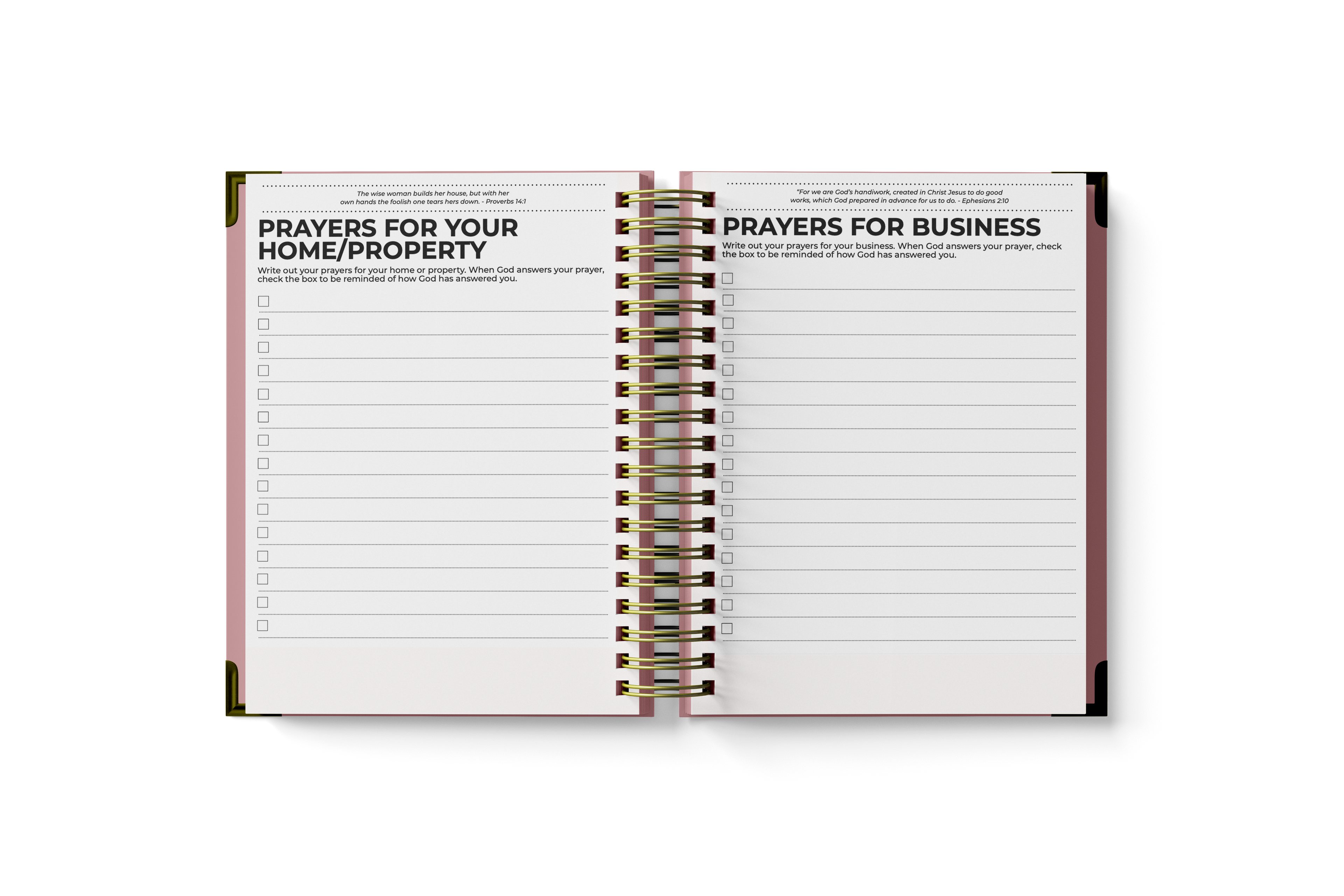 Prayer Planner