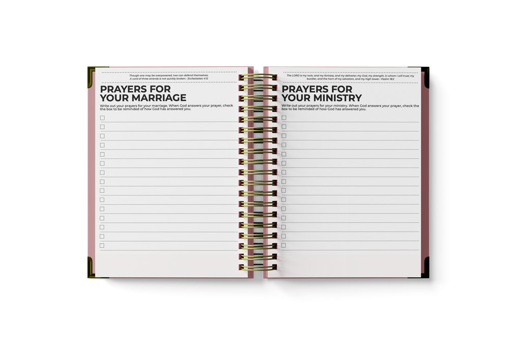 Prayer Planner