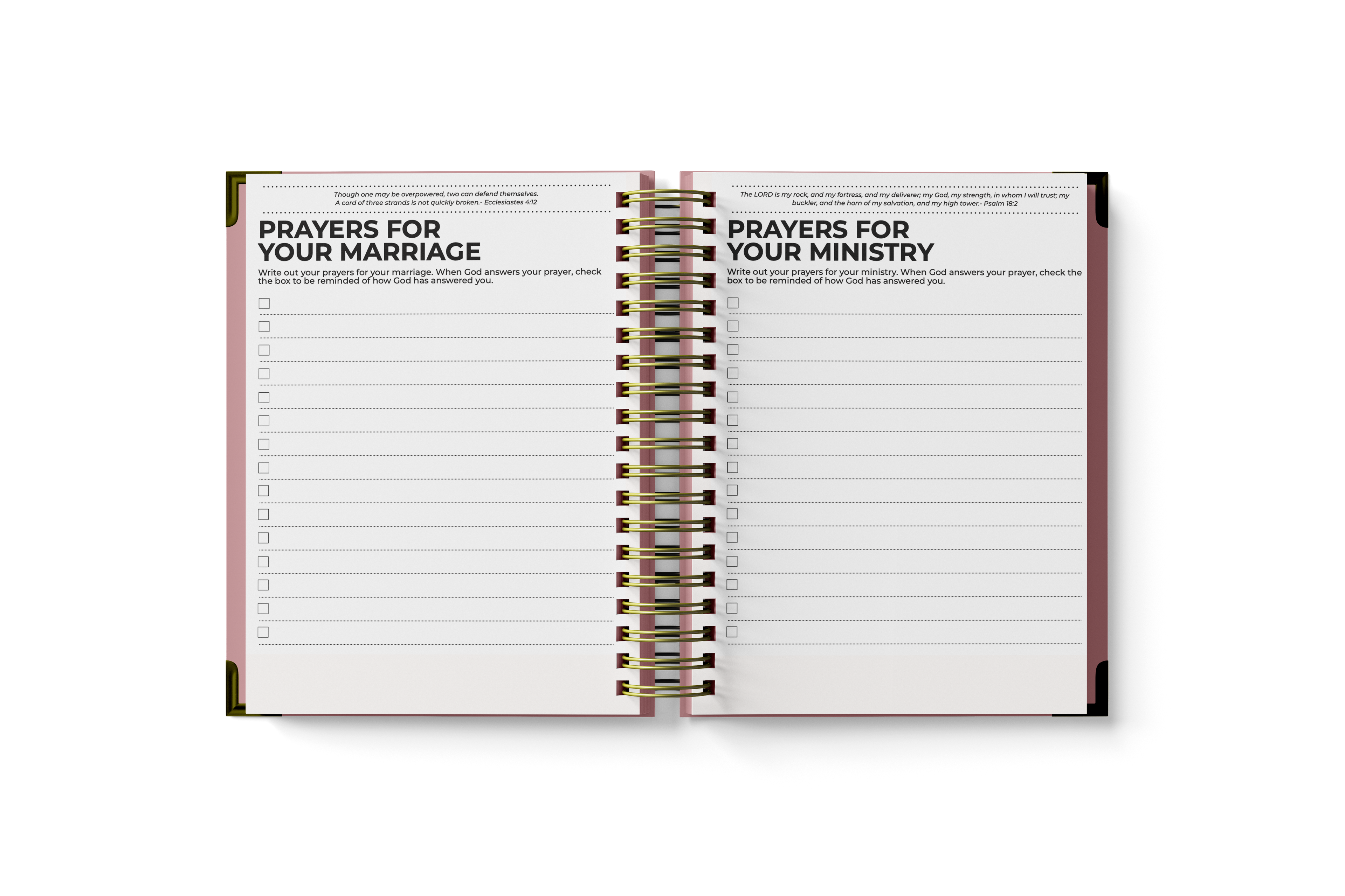Prayer Planner