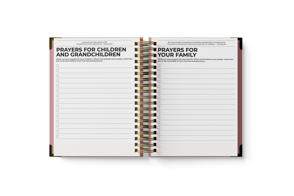 Prayer Planner