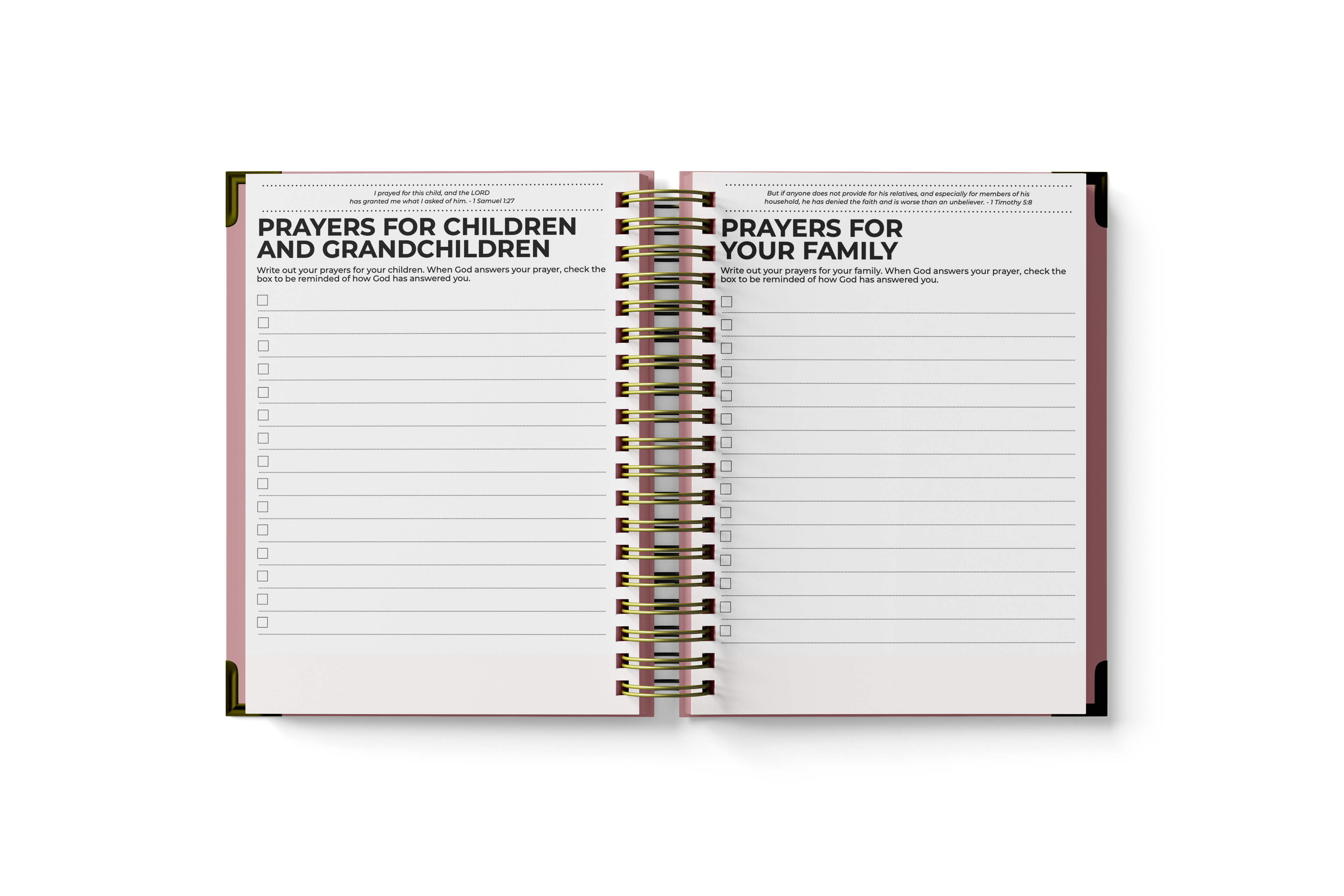 Prayer Planner