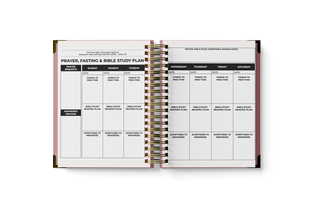 Prayer Planner